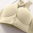 thumbnail image 5 of WCJM Beige Womens No Underwire Bras Plus Size Comfort Soft Bras Supportive Bralettes Cute Strong Support Sports, 5 of 6