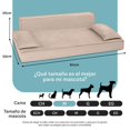 thumbnail image 4 of Sofá Cama Ortopédica ESQUIMAL Champagne con Funda Lavable para Perros y Mascotas Mediano, 4 of 6