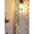 thumbnail image 3 of Serene Spaces Living Glitter Light Gold Maple Leaf Garland, Faux Fall Garland for Thanksgiving, Christmas, Fall, 74" Long, 3 of 6