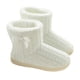 thumbnail image 2 of Durable White Knitted Winter Boots for Women's Comfortable Home Wearing Rubber Shoes Size 1Pair, 2 of 3