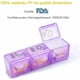 thumbnail image 3 of Pastillero para vitaminas, aceites de pescado y suplementos, con caja de almacenamiento transparente a prueba de humedad, multicolor, 3 of 5