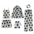 thumbnail image 1 of Gibobby Pijamas Mujer Verano Sexy Pijamas Conjunto de pijamas para mujer, pijamas de talla grande para mujer, pantalones cortos con tirantes de encaje para mujer(Gris,M), 1 of 5
