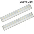 thumbnail image 6 of Cocobaby 2Pcs 10 LED Light PIR Motion Sensor Lamp lighting Night Light Battery Powered Cabinet Closet Light-Warm white, 6 of 14