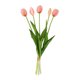 thumbnail image 5 of Ramo de tulipanes artificiales de 5 cabezas, tallo largo de 15,7 pulgadas, tacto real, para arreglos florales de primavera, decoración de bodas y casas de campo., 5 of 8