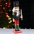 thumbnail image 4 of Adorno de Cascanueces de Navidad BLESIY Figura Cascanueces Verde, 4 of 7