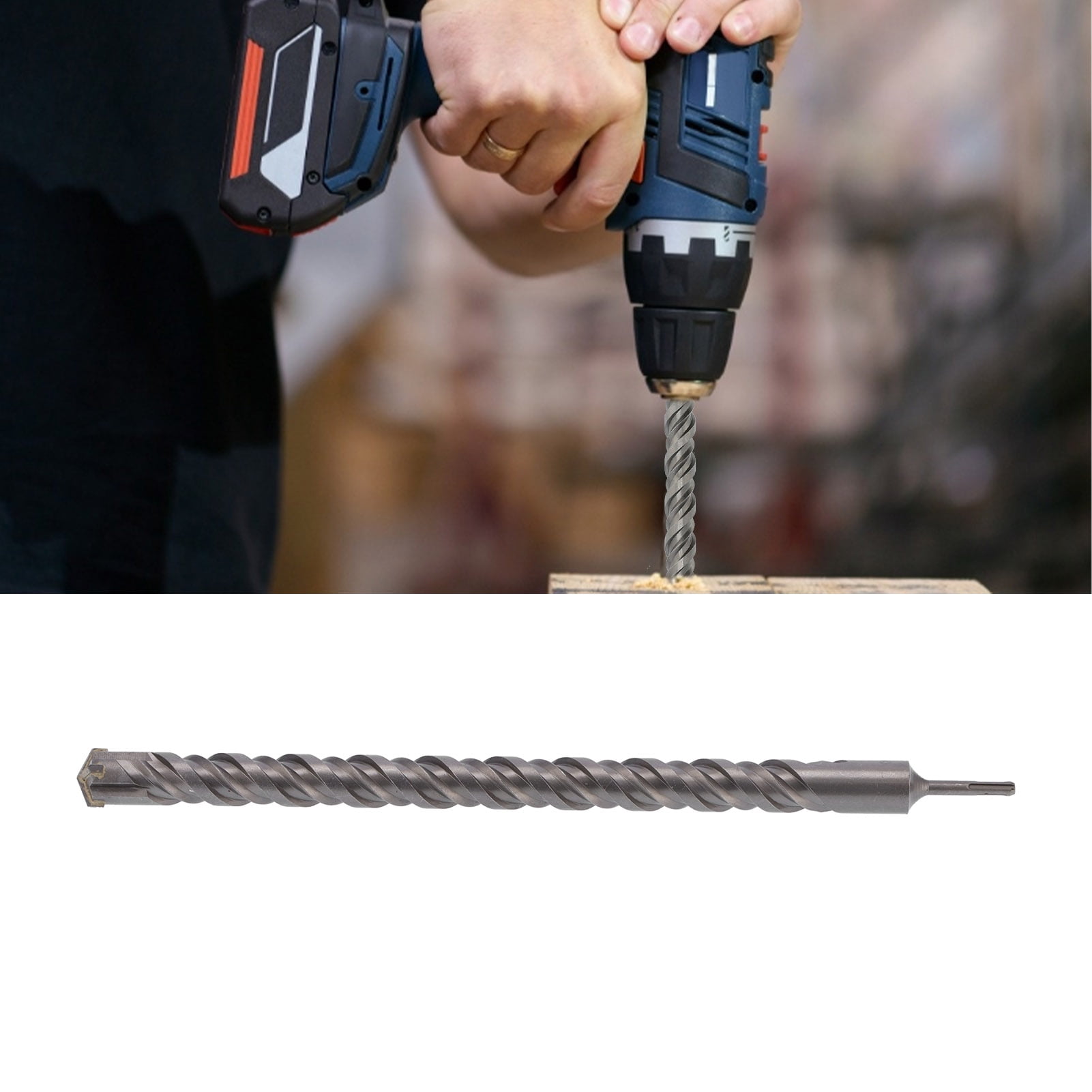 LHCER Blade Hammer Drill Bit, Hammer Drill Bit Blade 2‑ Hand Tool for