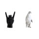 thumbnail image 1 of Escultura Creativa De Pingüino Con Gesto De Mano, Estatua única De Dedo De Animal, Adorno De Resina Coleccionable Para Dormitorio, Restaurante, Decoración De Mesa, 1 of 8