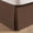 Brown, variant on Pleated Waffle Weave Bed Skirt Tailored Dust Ruffle 18 Inch Drop Easy Fit Machine Washable Brown Queen Bedding Accessories
