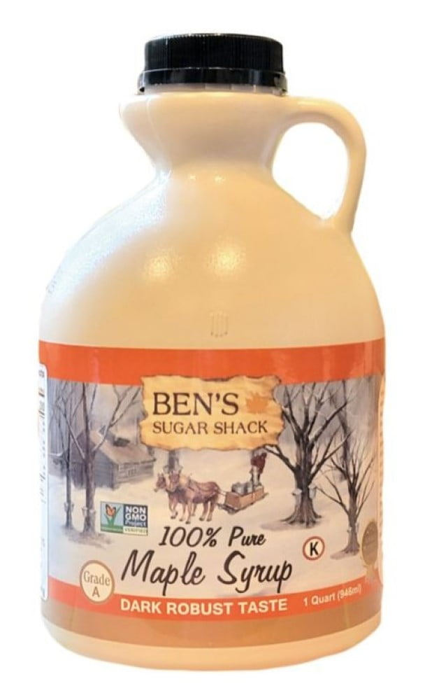 Ben's Sugar Shack SSPQT Pure Maple Syrup, Grade A Dark Robust Taste 1