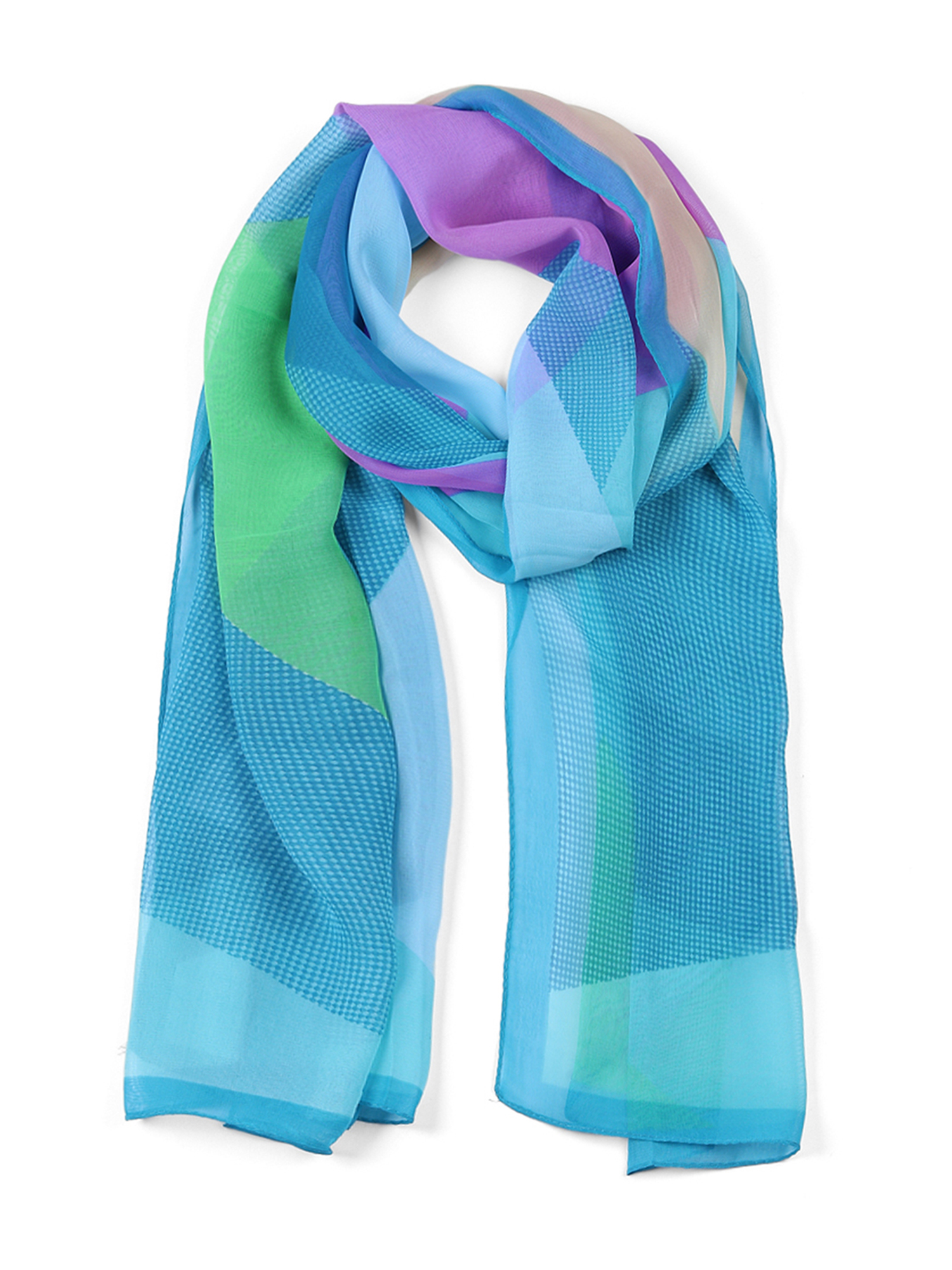 Sale > blue and purple scarf > in stock