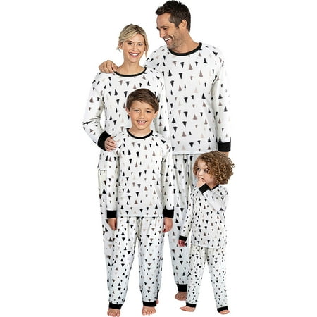 

Family Matching Pajamas Christmas Trees Printed Long Sleeves Long Pants Home Set
