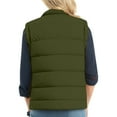 thumbnail image 2 of ZUKMRJPC Womens Puffer Vest Sleeveless Casual Loose Winter Warm Lightweight Coat Full Zip Stand Collar Padded Jackets with Pockets, 2 of 6