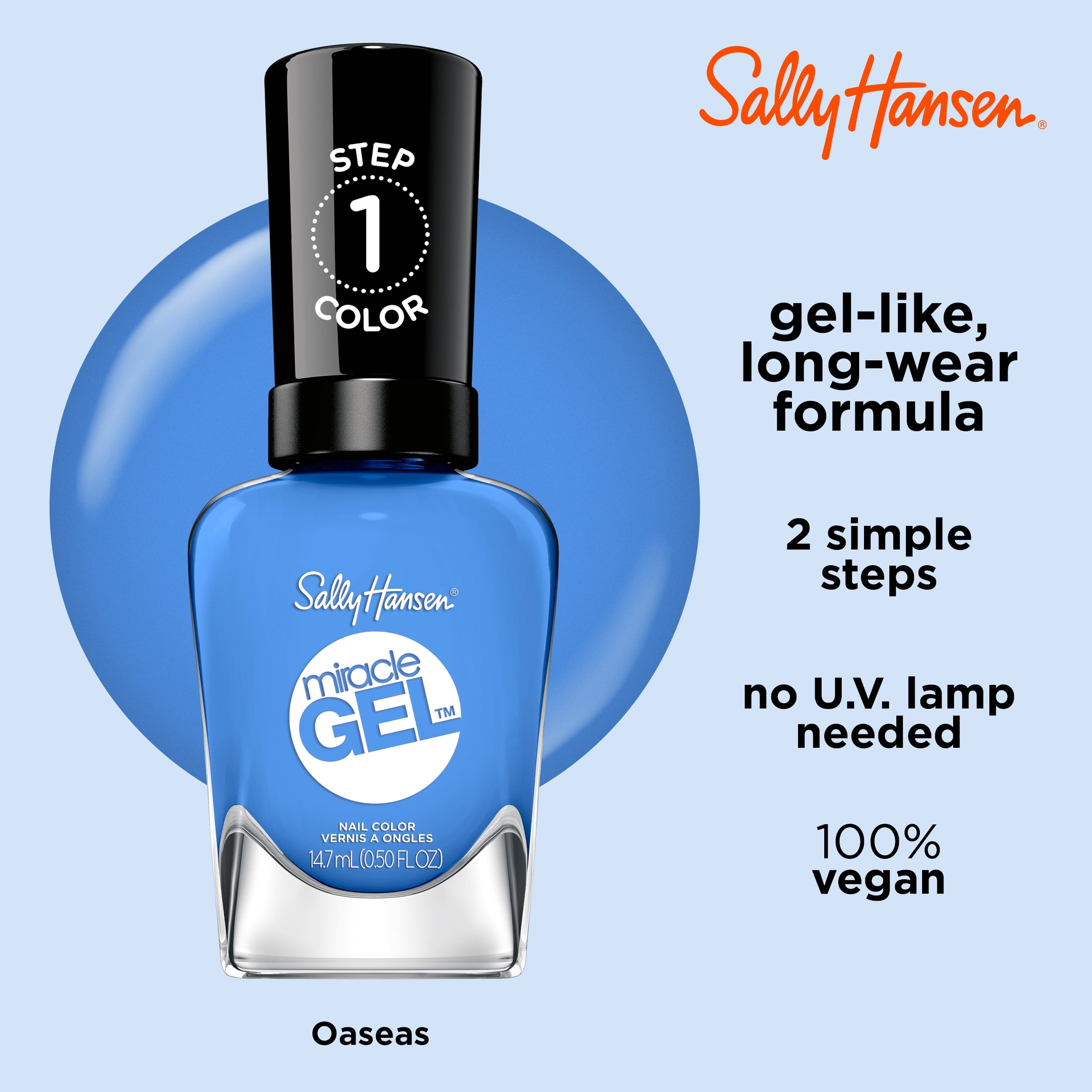 Sally Hansen Miracle Gel Nail Polish, Jealous Boyfriend, 0.5 fl oz
