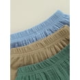 thumbnail image 6 of Musuos 3 Pack Toddler Summer Shorts 3 6 9 12 18 24M Solid Color Casual Elastic Short Pants for Infant Boys Girls Basic Bottoms, 6 of 8