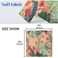 thumbnail image 5 of GZHJMY Cloth Dinner Napkin Cactus Coral Flower Summer Kitchen Decor for Cocktail Gathering Party Holiday 4 Pack 20" × 20", 5 of 6