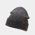 thumbnail image 2 of iHPH7 Skull Beanie Knit Cap Winter Caps for Men Winter Beanies for Men Winter Accessories for Women Knit Hat Dark Gray One Size, 2 of 4