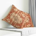 thumbnail image 3 of Orange Boho Pillow Covers 26x26 Inch Decorative Throw Pillow Cover, Geometric Antique Tribal Retro Ethnic Sofa Pillowcases Accent Cushion Case Home Decor Bedroom Living Room, 3 of 6