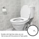 thumbnail image 2 of Botón de descarga de inodoro para el hogar, centro comercial, dormitorio, baño, contenedor de agua, varilla de repuesto, accesorios de Hardware Accesorios de baño Barra de Aluminio Delantera Wosthever HA071389-05B, 2 of 6