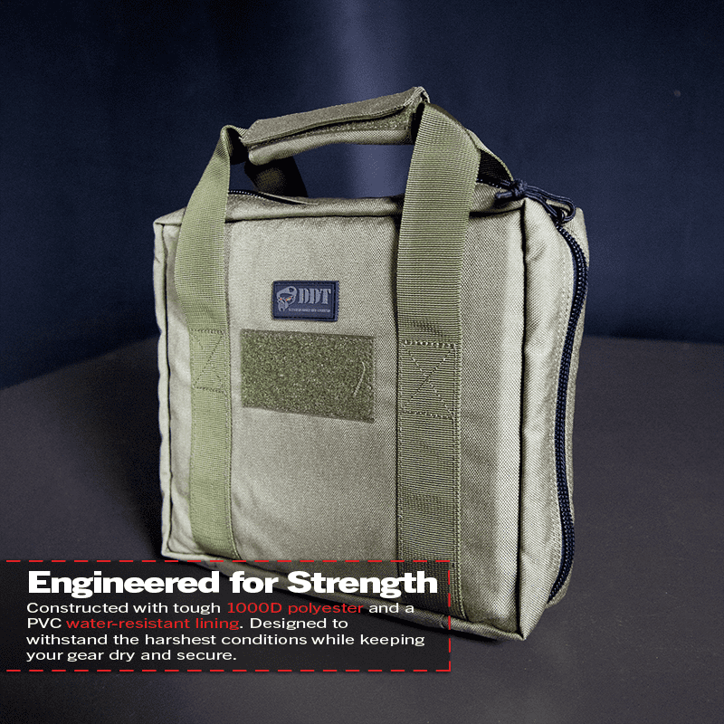 DDT Viper Padded Double Pistol Case, Color OD Green