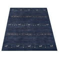 thumbnail image 2 of Rugsotic Carpets Handmade Rugs Hand Knotted Loom Rectangle 9'x12' Blue Wool for Indoor Use, 2 of 5