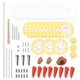 thumbnail image 1 of Empulgueras Irfora Kit de herramientas de mantenimiento de reparación de flauta profesional ejes + tornillos + juntas + almohadillas + tacos + accesorios para instrumentos musicales Reed Irfora Empulgueras, 1 of 6