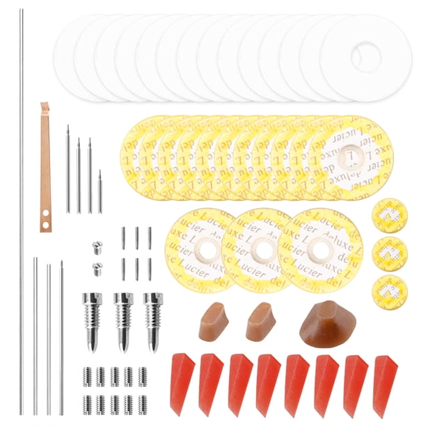 Empulgueras Irfora Kit de herramientas de mantenimiento de reparación de flauta profesional ejes + tornillos + juntas + almohadillas + tacos + accesorios para instrumentos musicales Reed Irfora Empulgueras