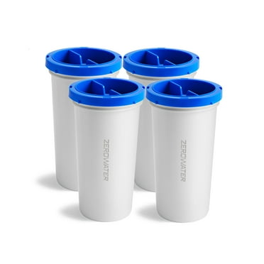 Culligan with ZeroWater Technology Filter Replacement,  5-Stage Advanced Water Filter – 4 Count