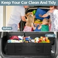 thumbnail image 4 of Car Trunk Organizer,Heavy Duty Collapsible 95 L Capacity Car Trunk Storage Organizer,Multi-Compartment Pockets, Adjustable Straps - Ideal for Travel, Camping, Shopping,Perfect for SUV, Truck, Sedan, 4 of 6