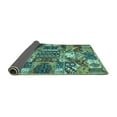 thumbnail image 2 of Ahgly Company Indoor Square Southwestern Turquoise Blue Country Area Rugs, 3' Square, 2 of 4