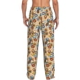 thumbnail image 2 of Bixox Men's Camp Badge Patterned Pajama Pants with Pockets Lounge Clothes for Home, 2 of 5