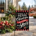 thumbnail image 6 of Christmas Garden Flag 18x12 Inch, Double Sided Holiday Yard Decor, Weatherproof Polyester Outdoor Flag for Front Porch Patio Lawn, Winter Xmas Home Decor, 6 of 7