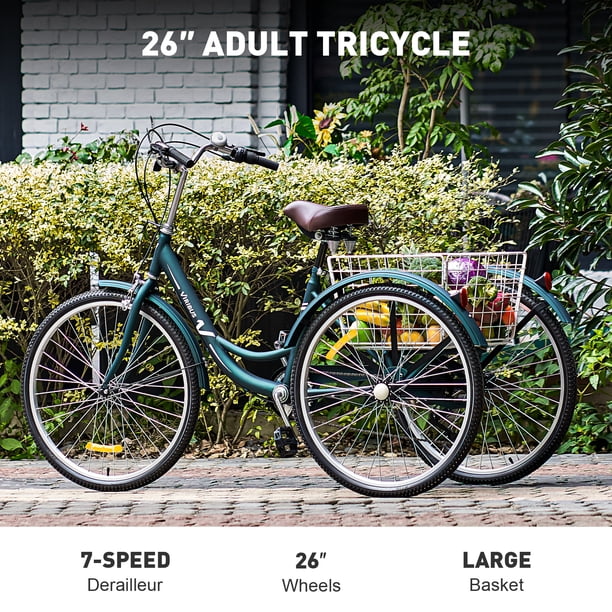 3 wheel beach cruiser bicycle Sixthreezero Men's 24 Inch Speed Preassembled Beach Bike Featuring a classic design with a modern twist Tracer Leopard 3i Pro Internal