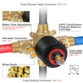 thumbnail image 2 of Wowow 6 in. Shower System with Bathtub Spout-Shower and Thermostatic Valve in Gold, 2 of 8