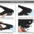thumbnail image 2 of Elliptical Punch, Badge Hole Punch For Id Card, Pvc Slot And Paper, Heavy-duty Hole Punch For Pro Use, 2 of 2