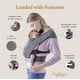 thumbnail image 4 of Ergobaby Embrace Cozy portabebés recién nacido (7-25 libras), Ponte Knit, azul Oxford, 4 of 5