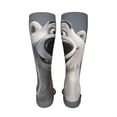 thumbnail image 6 of Yiaed Smiling Polar Bear Print Great elasticity Adult Stockings Sports socks for Men and Women-One Size, 6 of 8