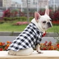 thumbnail image 5 of CICRKHB Dog Clothes Dog Plaid Shirt Suit Wedding Dress Pet Clothes Spring, Summer and Autumn Pet Supplies White, 5 of 6