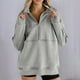 thumbnail image 2 of Sudaderas con capucha para mujer,Suéter informal de manga larga con capucha para mujer, holgado, con bolsillos, mezcla de poliéster, para uso diario, sopatenor, 2 of 9