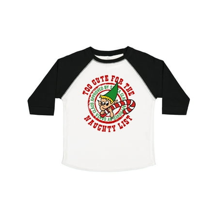 

Inktastic Too Cute Naughty List Gift Toddler Boy or Toddler Girl T-Shirt