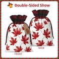 thumbnail image 4 of Color Matching Linen Bundle Mouth Gift Bag Can Be Used For Daily Small Items Maple Leaves Medium, 4 of 8