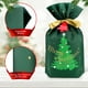 thumbnail image 3 of Bolsas de regalo de tela Mistorri para regalos de Navidad, 6 unidades, color verde, 3 of 8