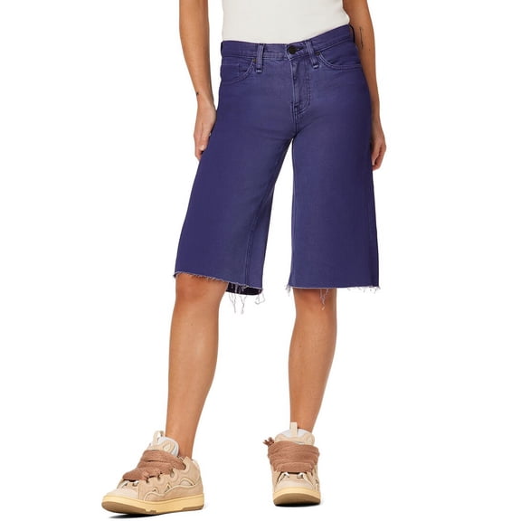 HUDSON Jeans womens  Freya Mid-Rise Skater Short Dp Wisteria Ombre Jean, 34