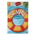 thumbnail image 2 of PHYHOO Summer Double-side Garden Flag Swimming Pool Rules Home Outdoor Yard Banner Decor White, 2 of 6