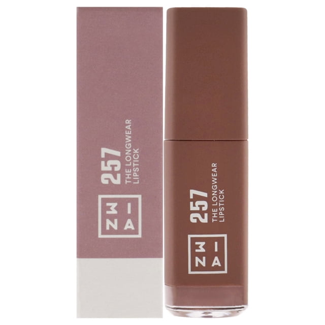 The Longwear Lipstick - 257 Wine Red de 3Ina para mujeres - Lápiz labial de 0,20 oz