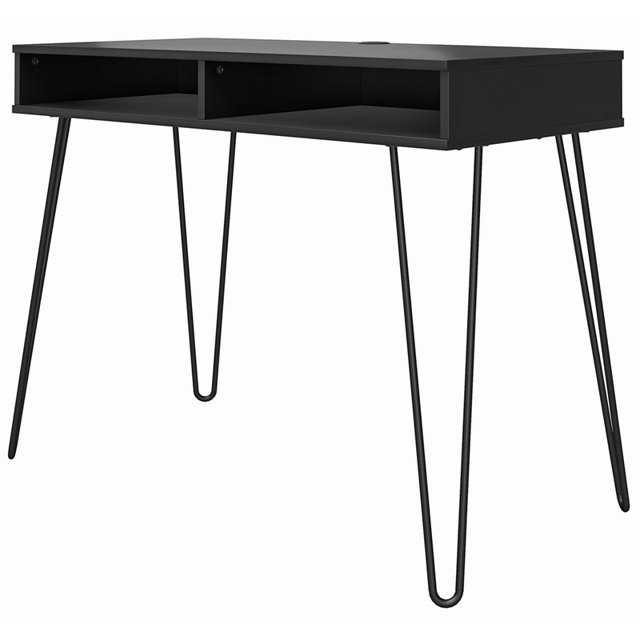 Ameriwood Home Owen Computer Desk with Storage in Black
