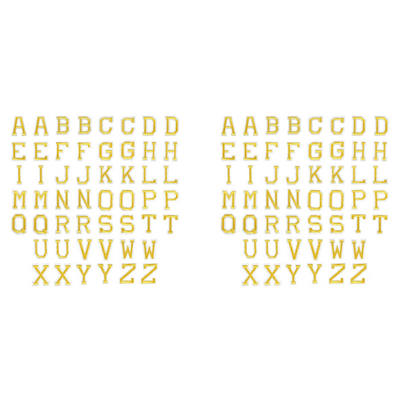 104Pcs Iron on Letter Patches, Applique Letter Patches, Sew on Letter Embroidered Patches, Alphabet Patches for Clothing