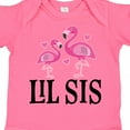 thumbnail image 4 of Inktastic Little Sister Girls Lil Sis Flamingo Girls Baby Bodysuit, 4 of 5