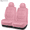 Pink, variant on Road Comforts Car Seat Covers for Women, Solid Color Leather Front Seat Covers, Universal Fit, Airbag Compatible Seat Protectors for Cars SUVs Trucks,, Pink