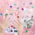 thumbnail image 3 of 3000 Pcs Junk Case Charms Kit, DIY Phone Case & Nail Decor with Big Charms, Kawaii Bows, Pearls, Rhinestones & Letter Beads for Aesthetic Personalization, 3 of 6