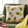 thumbnail image 2 of LR Home Panama Performance Poly Filled Pillow in Yellow/Green, 20" x 20", 2 of 6
